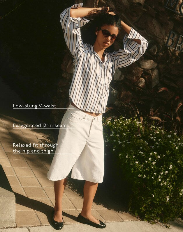 The V-Waist Bermuda Short TILE WHITE