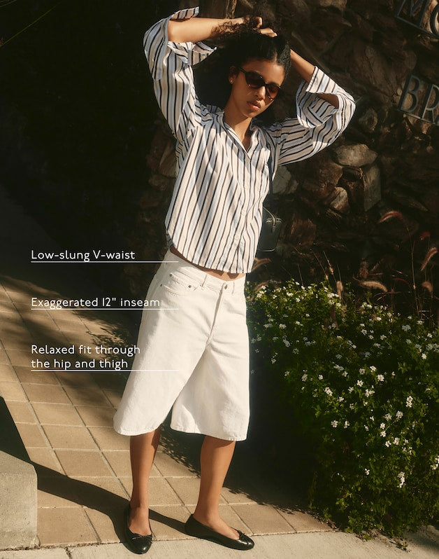 The V-Waist Bermuda Short TILE WHITE