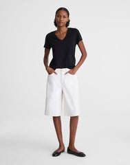 The V-Waist Bermuda Short TILE WHITE