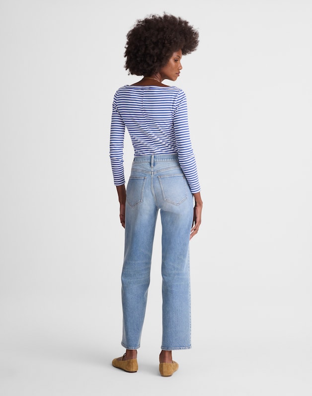 The Petite Perfect Vintage Wide-Leg Crop Jean RAEBROOK WASH
