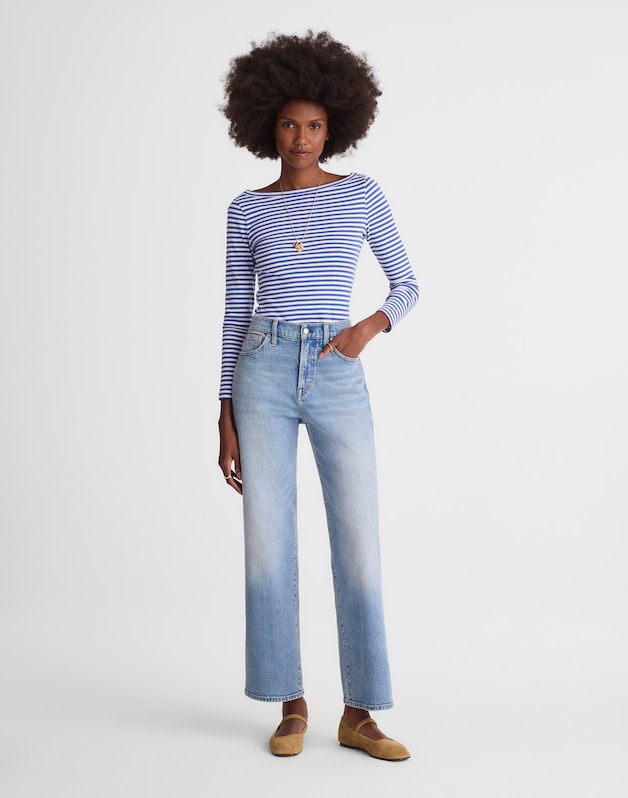 The Perfect Vintage Wide-Leg Crop Jean RAEBROOK WASH