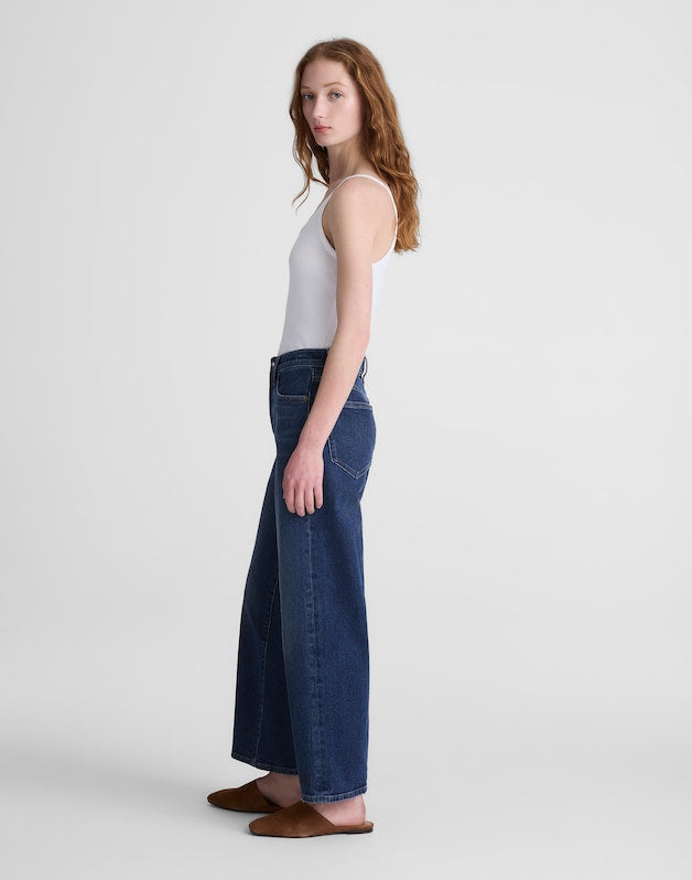 The Short Perfect Vintage Wide-Leg Crop Jean MIDNIGHT WATERS WASH