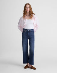 The Short Perfect Vintage Wide-Leg Crop Jean MIDNIGHT WATERS WASH