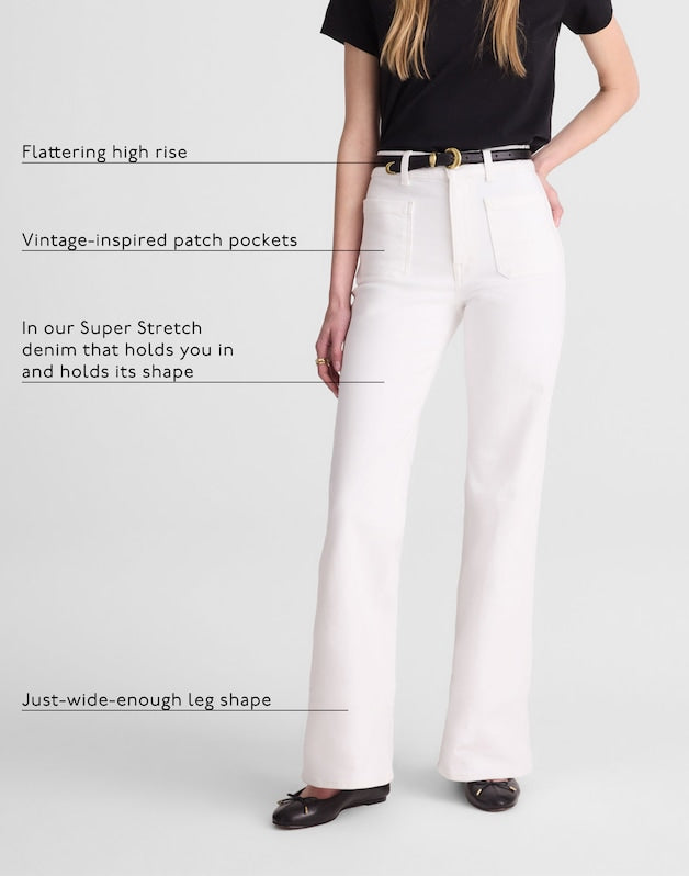 The Emmy Wide-Leg Jean in Tile White TILE WHITE