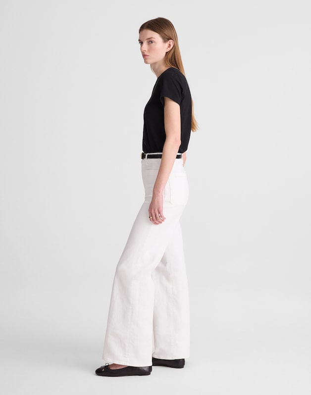 The Emmy Wide-Leg Jean in Tile White TILE WHITE