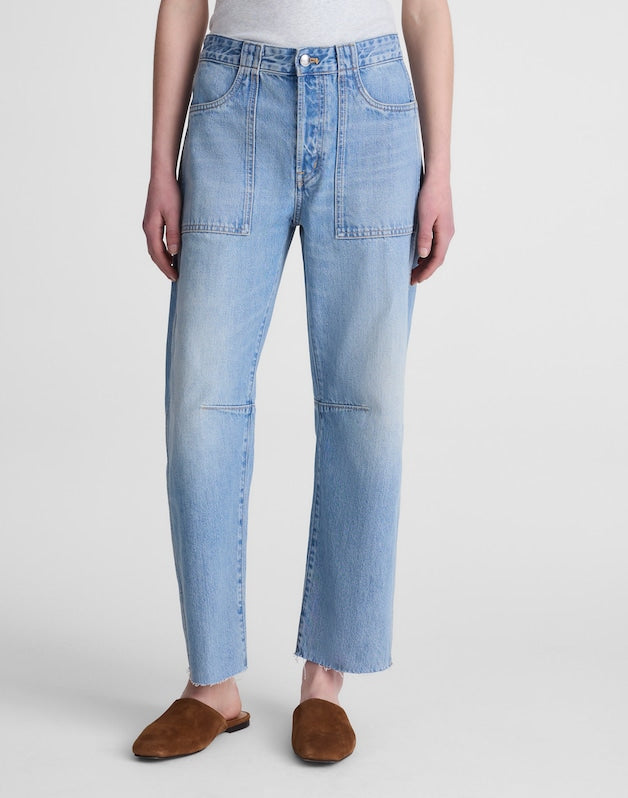 The Tall Darted Utility Barrel-Leg Jean in Faded Horizon FADED HORIZON WASH
