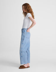 The Darted Utility Barrel-Leg Jean in Faded Horizon FADED HORIZON WASH