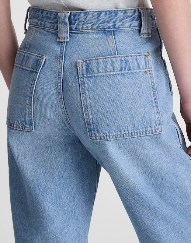 The Darted Utility Barrel-Leg Jean in Faded Horizon FADED HORIZON WASH