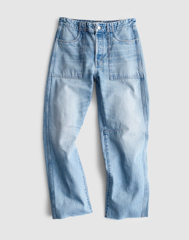 The Darted Utility Barrel-Leg Jean in Faded Horizon FADED HORIZON WASH