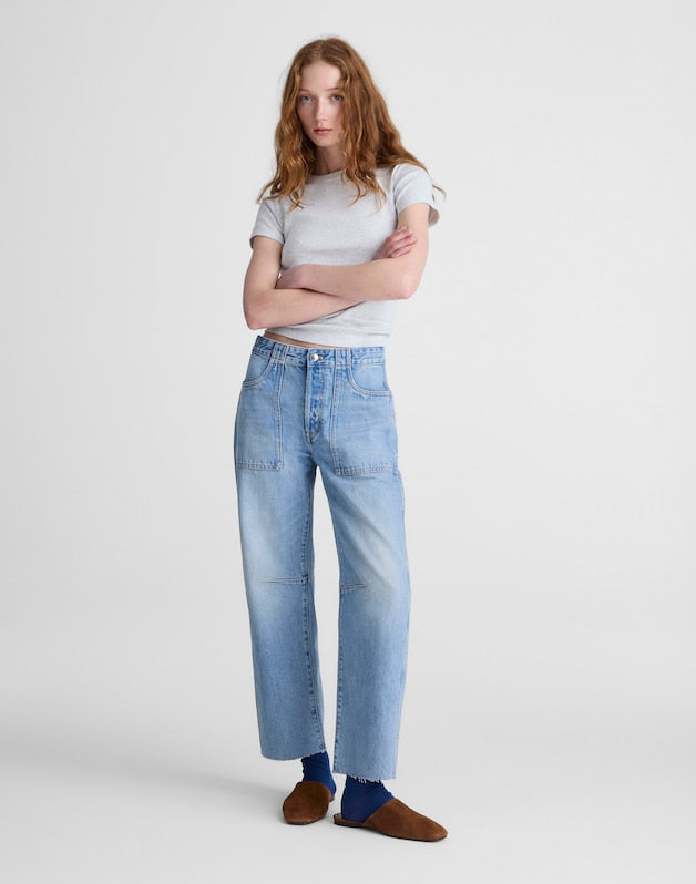 The Tall Darted Utility Barrel-Leg Jean in Faded Horizon FADED HORIZON WASH