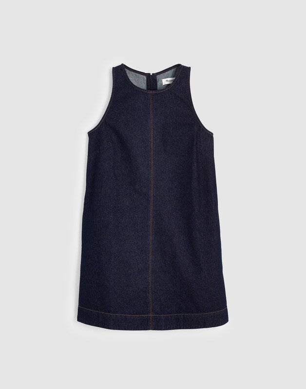 Denim Mini Shift Dress RINSE WASH