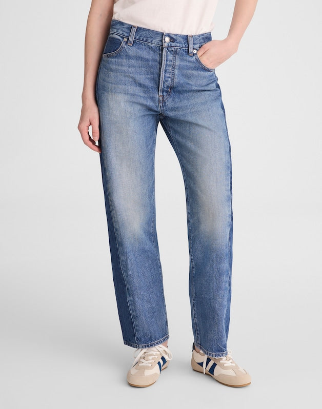 Pieced Barrel-Leg Jeans LINDEN WASH