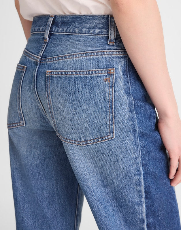 Pieced Barrel-Leg Jeans LINDEN WASH