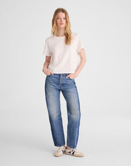 Pieced Barrel-Leg Jeans LINDEN WASH