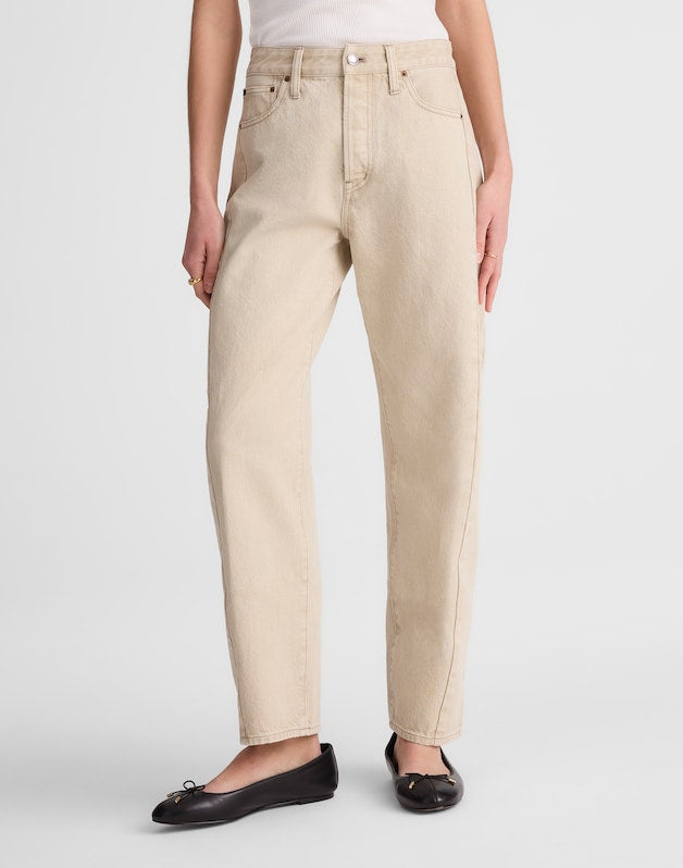 Pieced Barrel-Leg Jeans FADED KHAKI