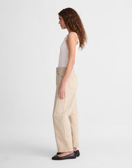 Pieced Barrel-Leg Jeans FADED KHAKI