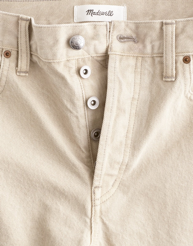 Pieced Barrel-Leg Jeans FADED KHAKI