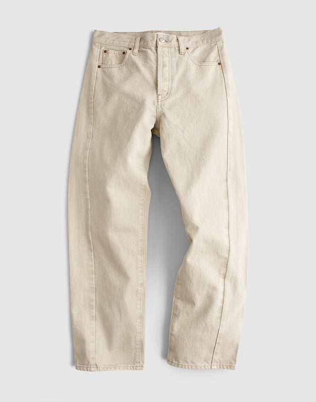 Pieced Barrel-Leg Jeans FADED KHAKI