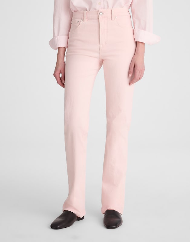 The Longline Straight Jean PALE PINK