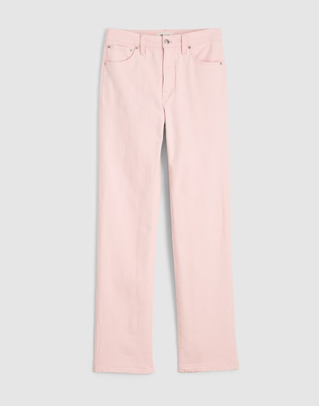 The Longline Straight Jean PALE PINK