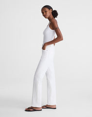 The Tall Longline Straight Jean in Tile White TILE WHITE