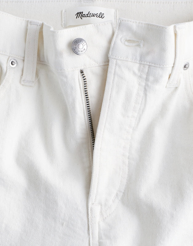 The Short Longline Straight Jean in Tile White TILE WHITE