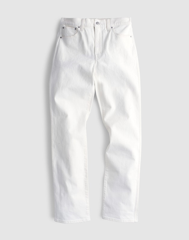 The Tall Longline Straight Jean in Tile White TILE WHITE