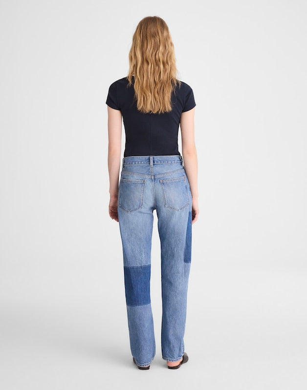 The Dean Easy Straight Jean WORN WASH