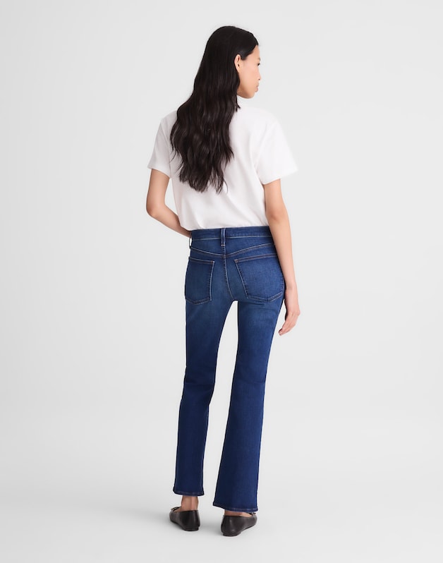 The Short Flare Crop Jean in Super Stretch Denim OSGOODE WASH