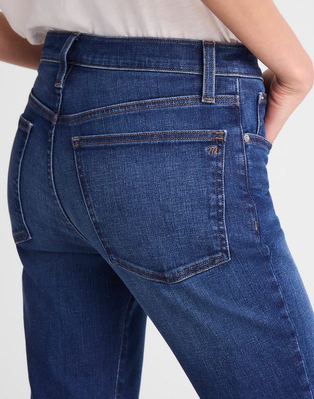 The Short Flare Crop Jean in Super Stretch Denim OSGOODE WASH