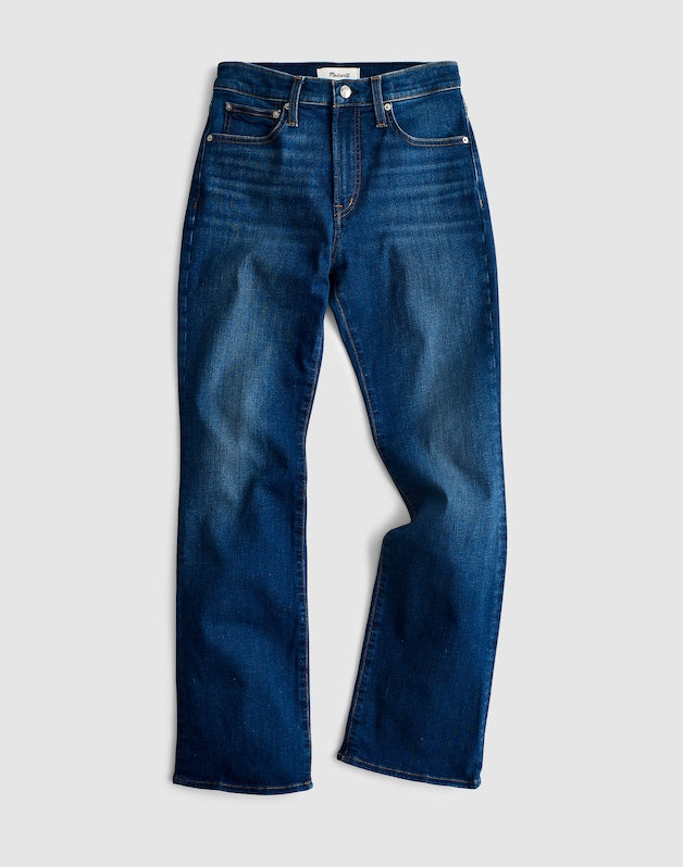 The Flare Crop Jean in Super Stretch Denim OSGOODE WASH