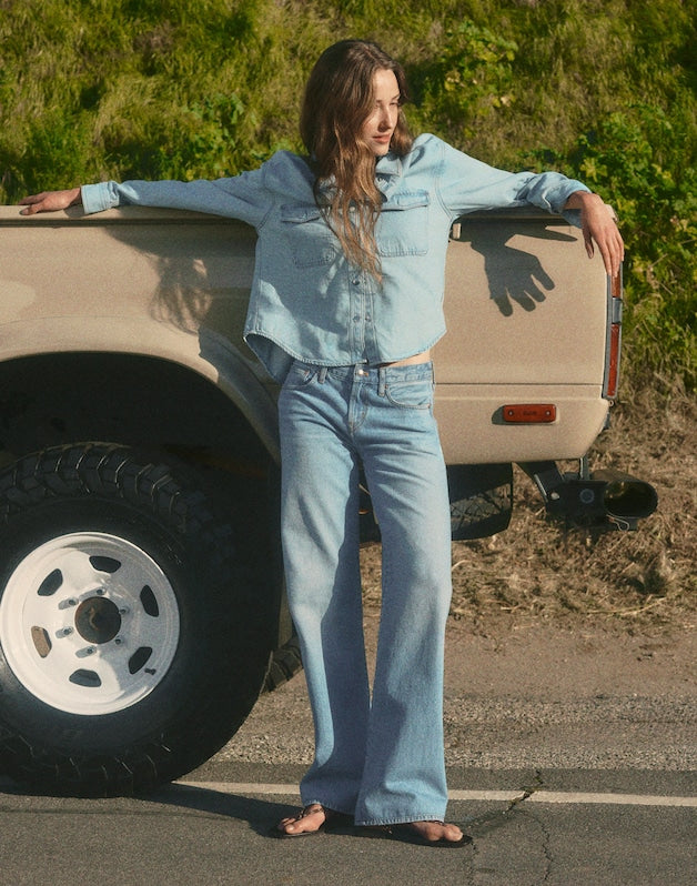 The Short Low-Rise Loose Jean in Midvale Wash MIDVALE WASH