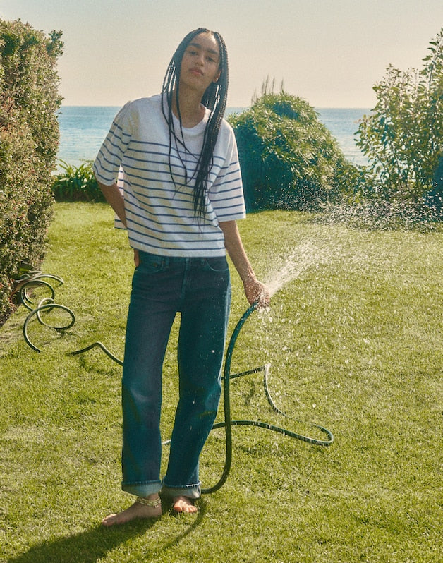 The Low-Rise Loose Jean in Midnight Waters MIDNIGHT WATERS WASH