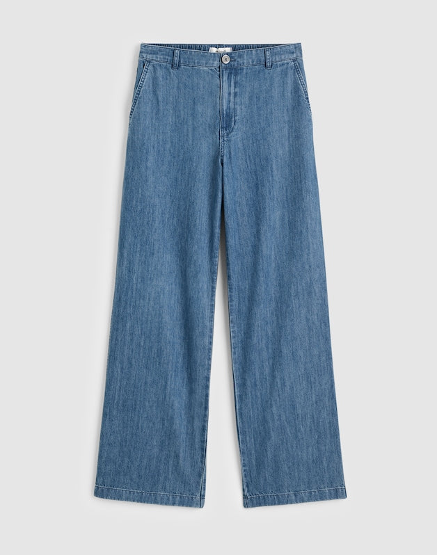 The Zoe Relaxed Straight Denim Pant ULLMAN WASH