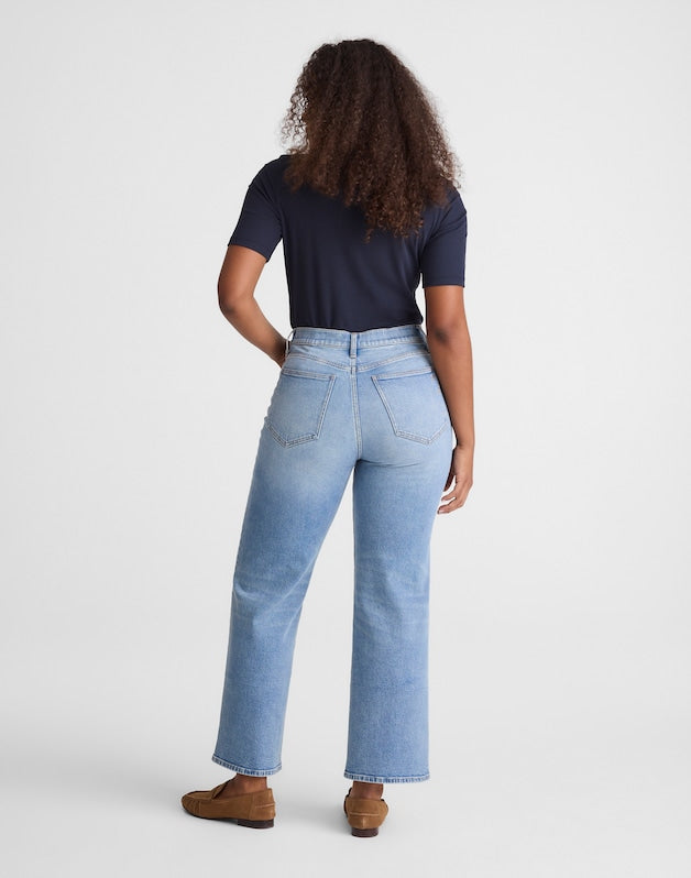 The Tall Curvy Perfect Vintage Wide-Leg Crop Jean RAEBROOK WASH