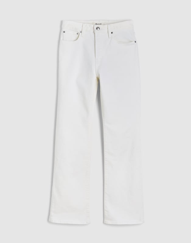 The Curvy Flare Crop Jean in Super Stretch Denim TILE WHITE