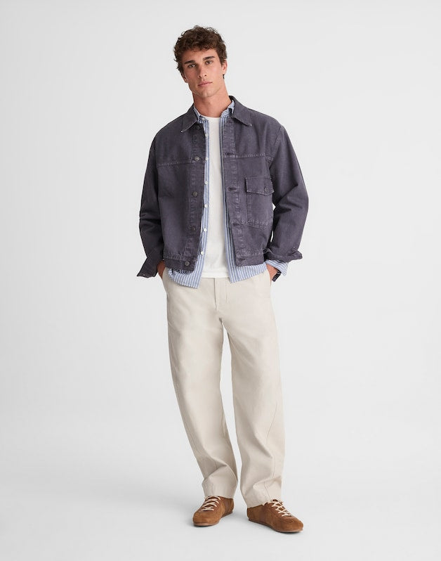 Denim Single-Pocket Jacket INDUSTRIAL BLUE
