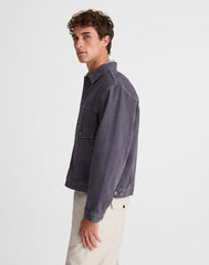 Denim Single-Pocket Jacket INDUSTRIAL BLUE