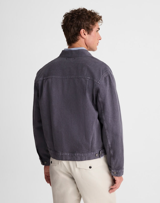 Denim Single-Pocket Jacket INDUSTRIAL BLUE