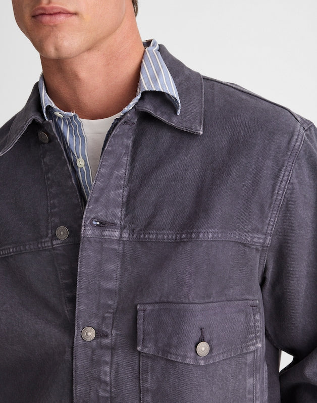 Denim Single-Pocket Jacket INDUSTRIAL BLUE