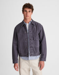 Denim Single-Pocket Jacket INDUSTRIAL BLUE