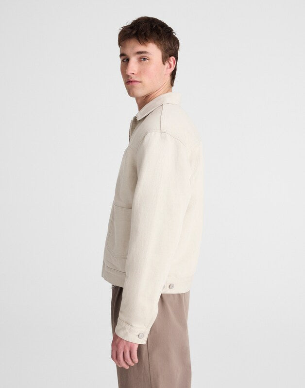 Denim Zip-Front Trucker Jacket HOLBROOK WASH