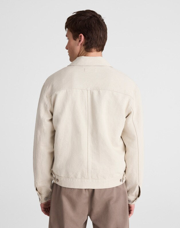 Denim Zip-Front Trucker Jacket HOLBROOK WASH