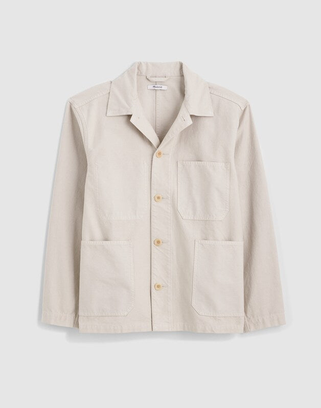 Chore Jacket in Reverse Sateen STONE