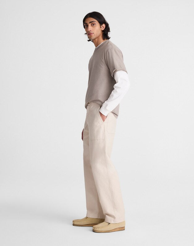Fatigue Pants in Reverse Sateen STONE