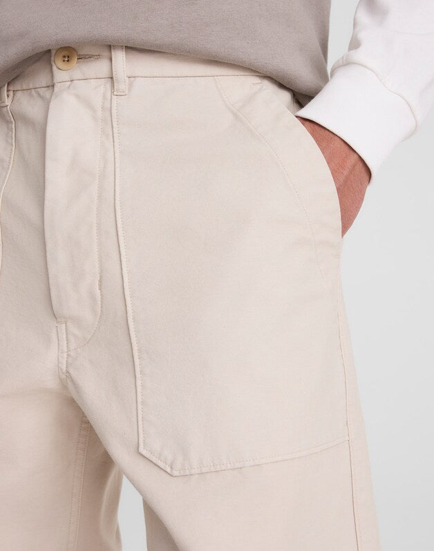 Fatigue Pants in Reverse Sateen STONE