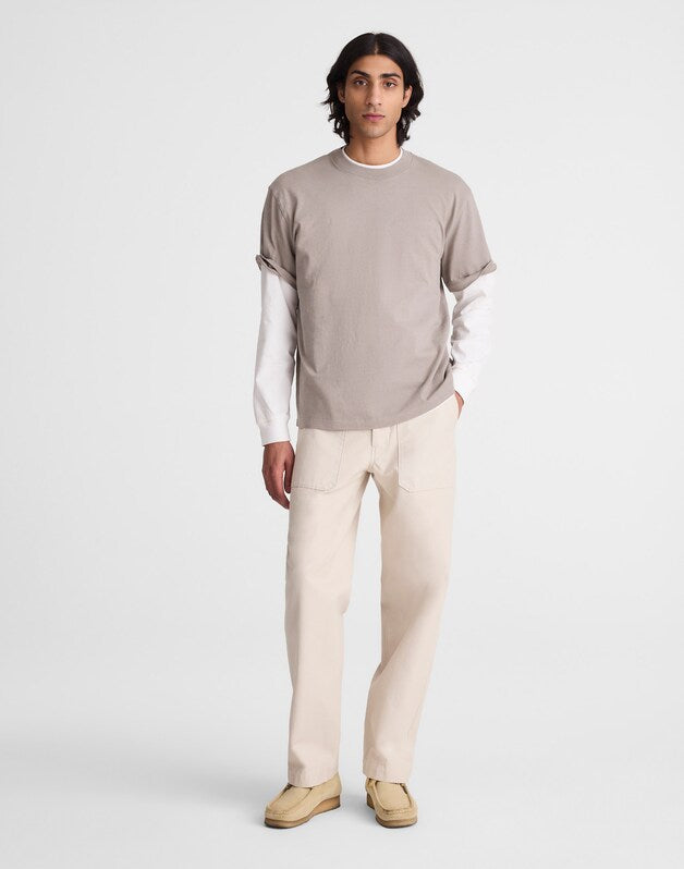 Fatigue Pants in Reverse Sateen STONE