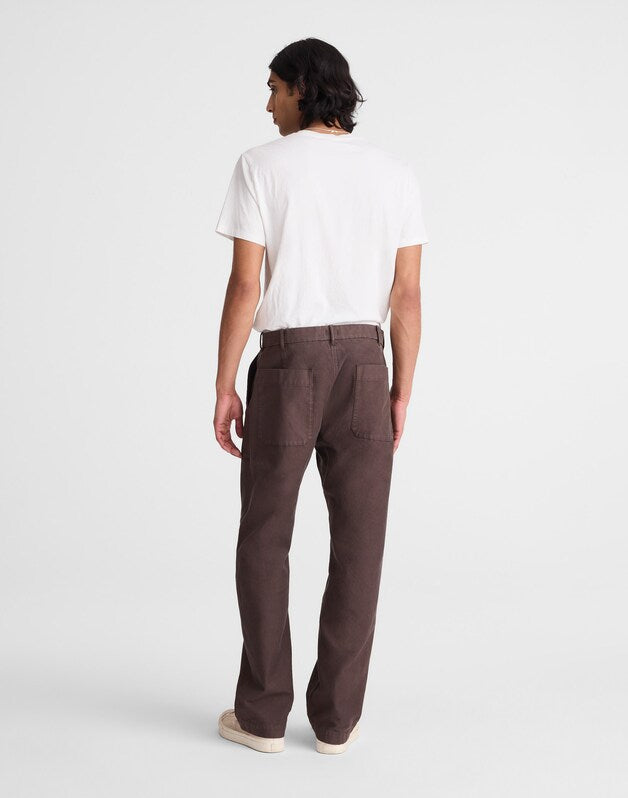 Fatigue Pants in Reverse Sateen DARK BROWN