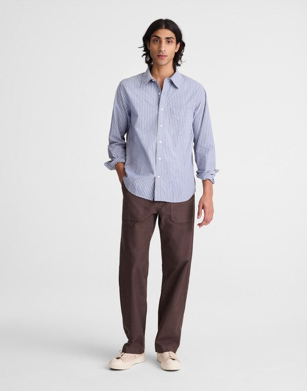 Fatigue Pants in Reverse Sateen DARK BROWN