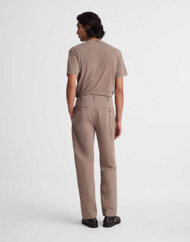 Pleated Chino Pants in Uniform Twill DARK DRIFTWOOD